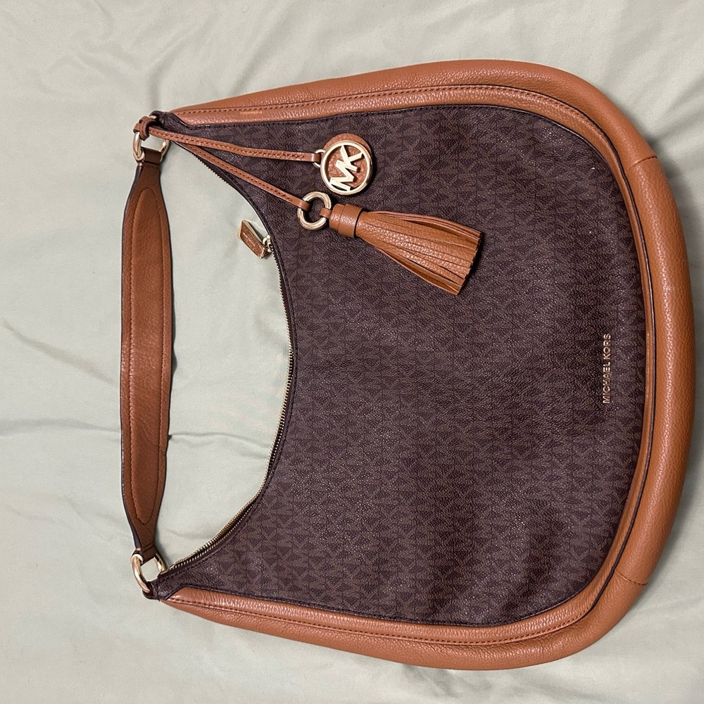 Michael Kors Hobo Bag in Brown and Tan
